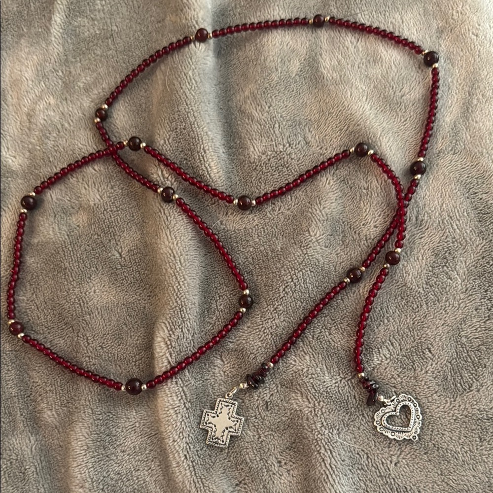 Silpada Red and Silver Necklace Elegant Jewelry
